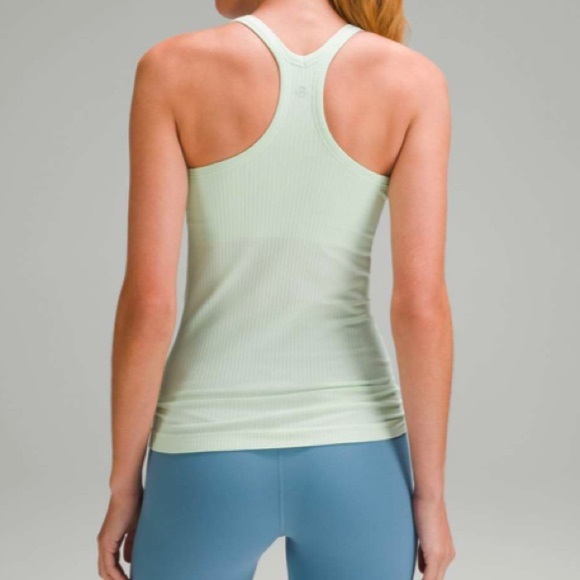 Lululemon Ebb To Street Tank II Light Green Size 10 - Picture 7 of 8